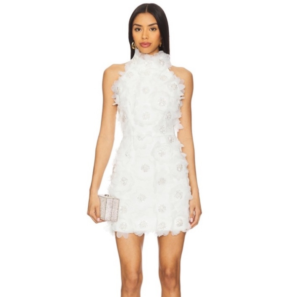 Elliatt Cherry Blossom Mini Dress in Ivory